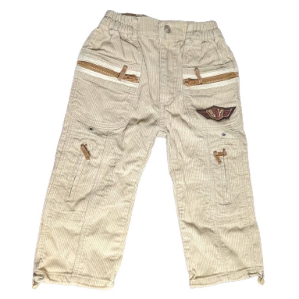 ---  Beige Corduroy Pants Boys Size 4